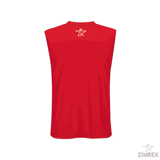 コットンノースリーブシャツー前面プリント